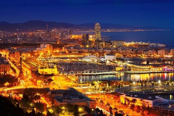 Barcelona en la noche